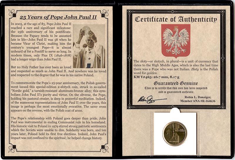 25YRSPOPEALB Pope John Paul II 25-Year Anniversary (Album)