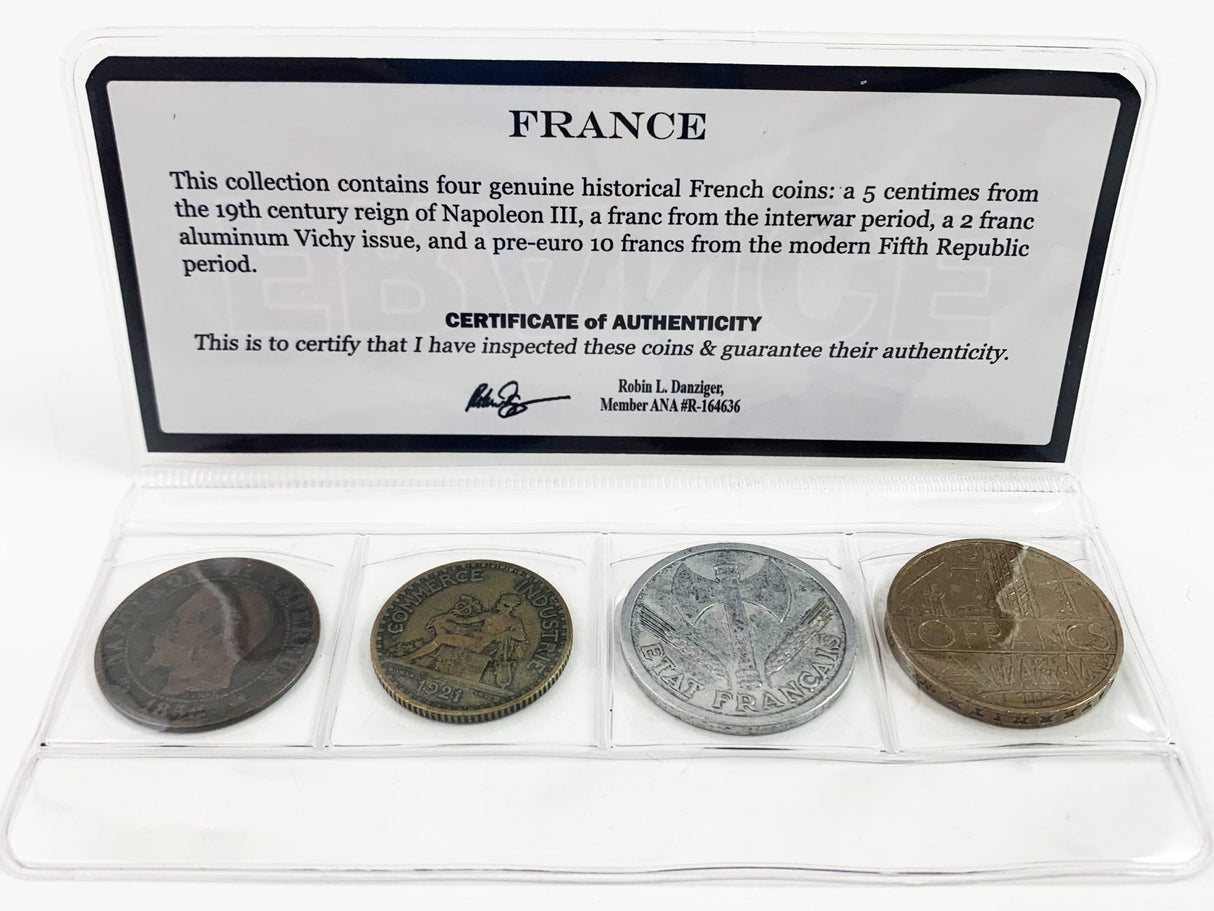 France: Four Historic French Coins (mini)