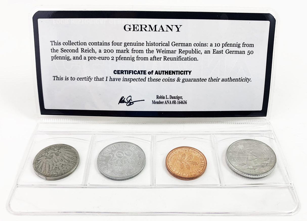 4HCMINI-GERMANY Germany: Four Historical German Coins (mini)