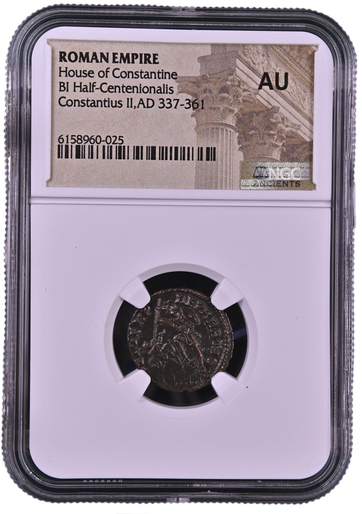 Constantius II Gladiator Reverse NGC Slab - Fallen Horseman