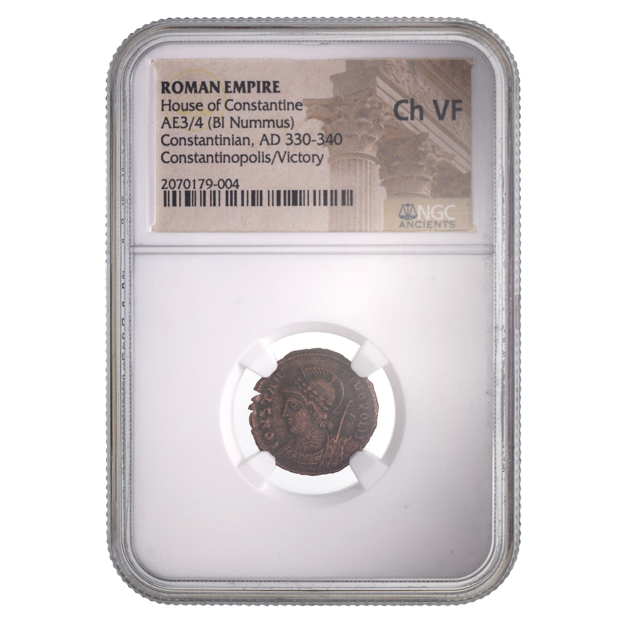 Constantinian (Constantinopolis) Roman AE (AD 330-340) NGC