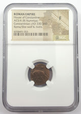 Roman Ae Of Urbs Roma (Ad 330-346) NGC