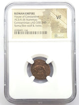 Roman Ae Of Urbs Roma (Ad 330-346) NGC