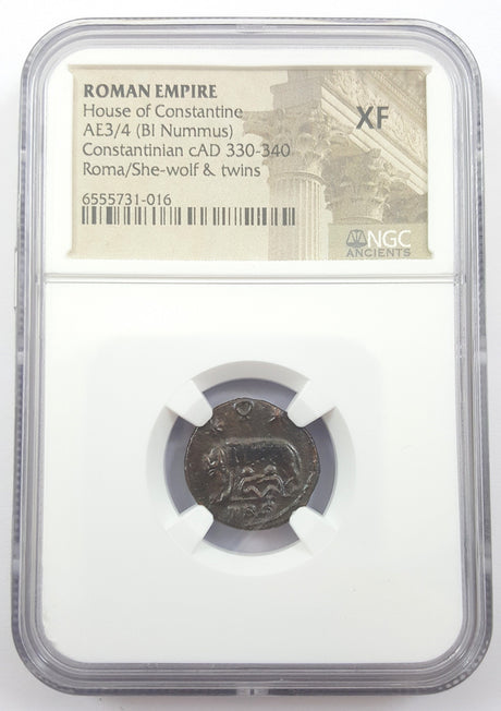 Roman Ae Of Urbs Roma (Ad 330-346) NGC