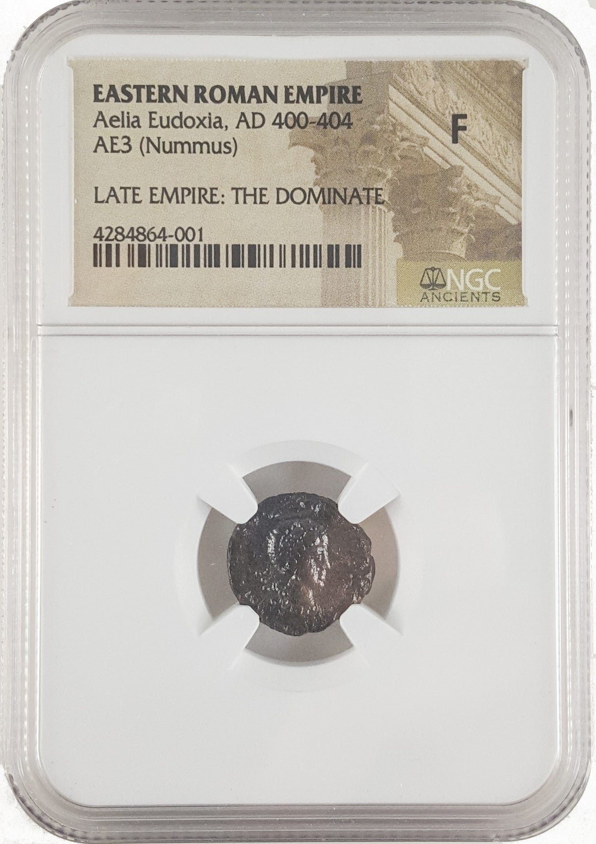 Aeliaeudoxia(Ae3;4)Ngc(F) Roman Bronze Coin Of Aelia Eudoxia (401-460) Ngc(F)