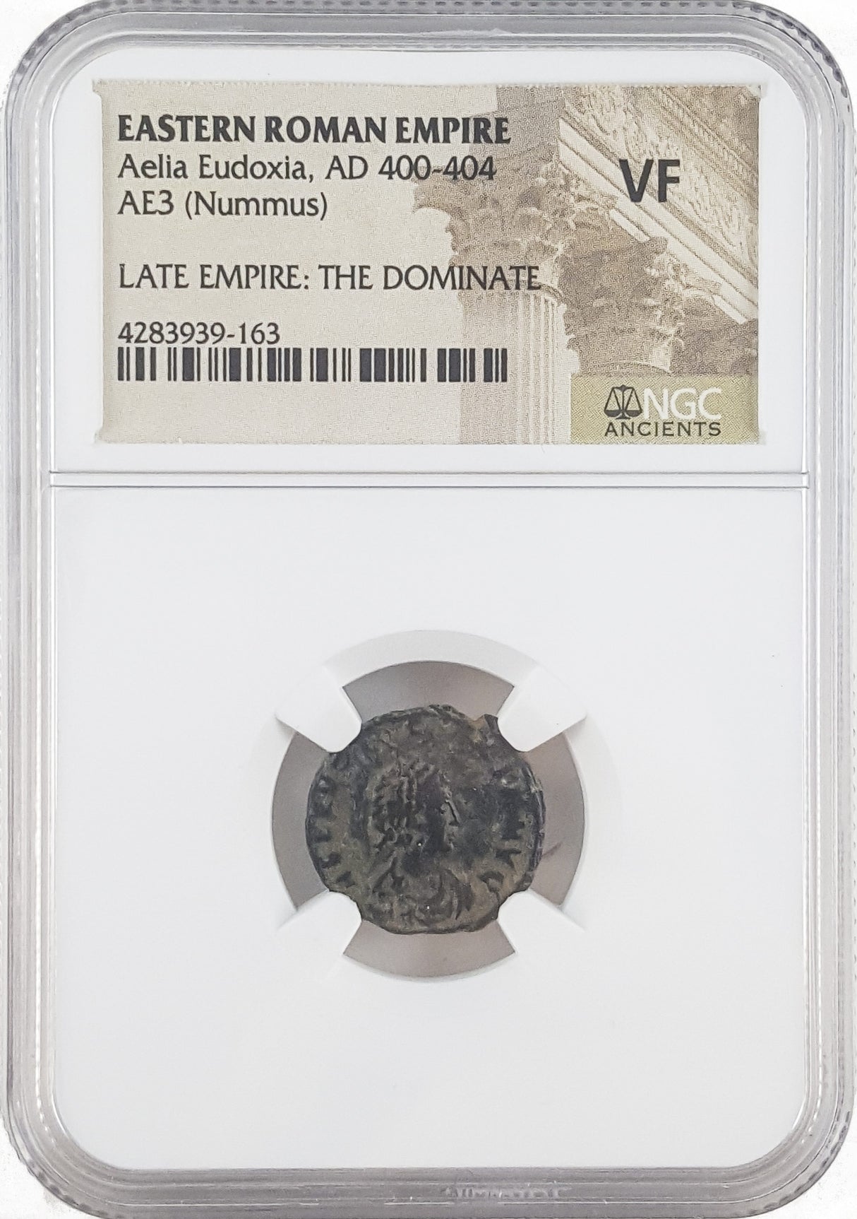 Aelia Eudoxia  Roman Bronze Coin (AD 401-460) NGC