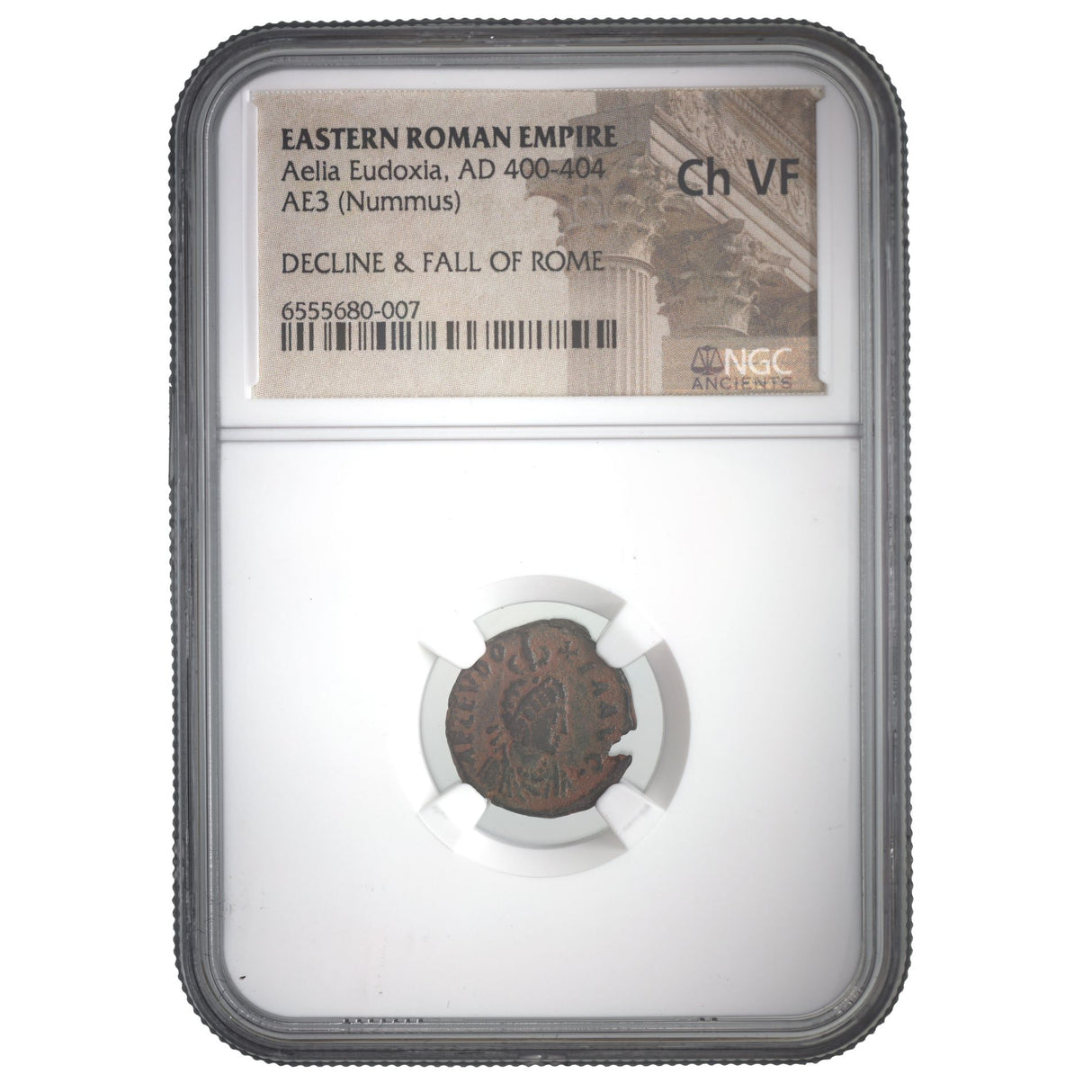 Aeliaeudoxia(Ae3;4)Ngc(Ch-Vf) Roman Bronze Coin Of Aelia Eudoxia (401-460) Ngc(Ch-Vf)