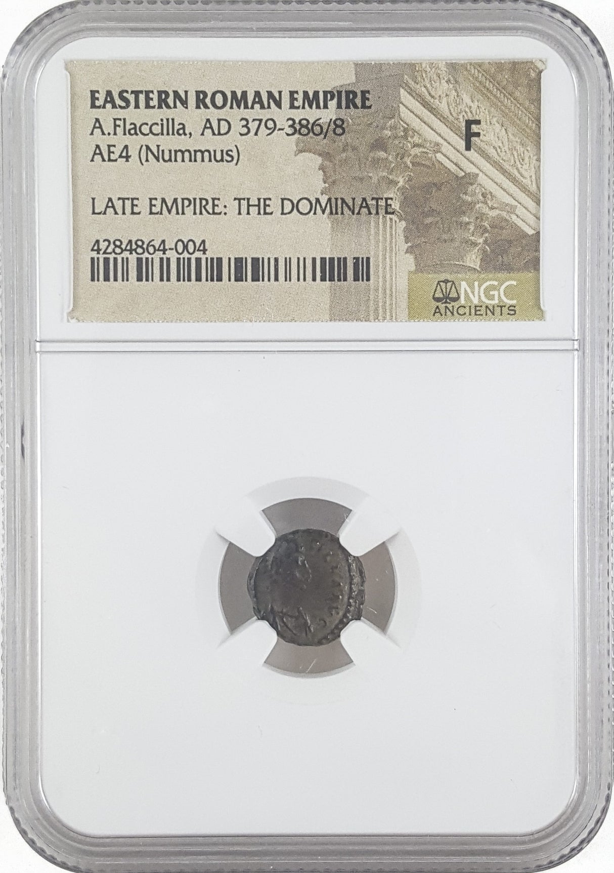 AELIAFLACILLA(AE4)NGC(F) Roman AE4 of Aelia Flacilla (AD356-386)NGC(F)