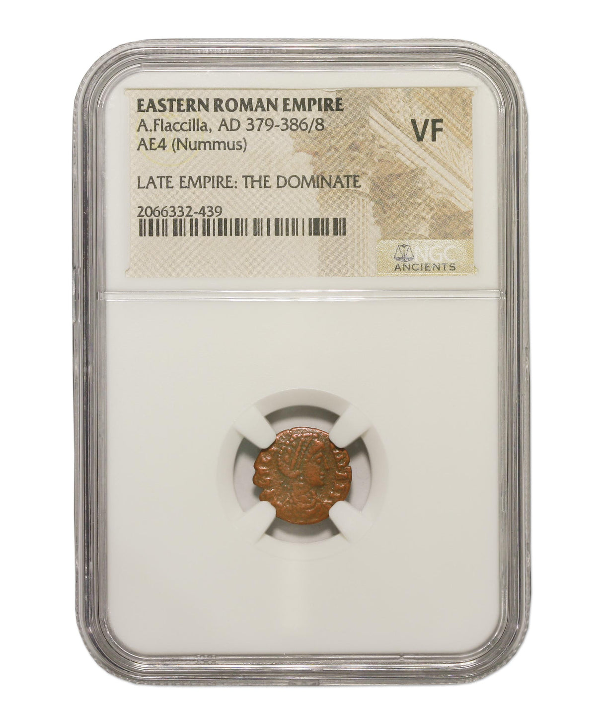 AELIAFLACILLA(AE4)NGC(VF) Roman AE4 of Aelia Flacilla (AD356-386)NGC(VF)