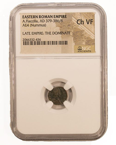 AELIAFLACILLA(AE4)NGC(VF) Roman AE4 of Aelia Flacilla (AD356-386)NGC(VF)