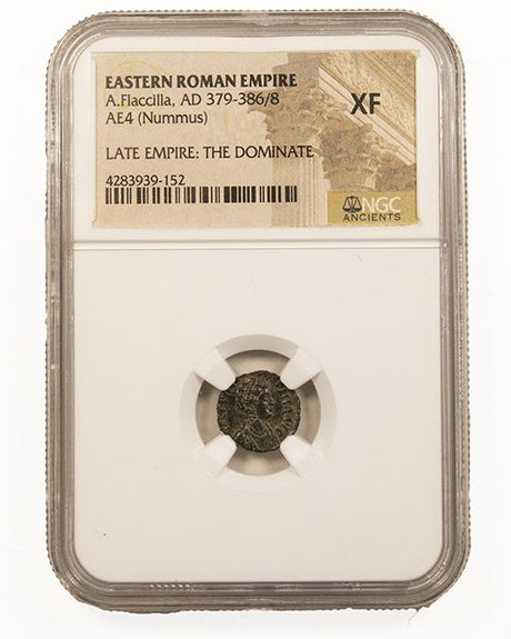 AELIAFLACILLA(AE4)NGC(XF) Roman AE4 of Aelia Flacilla (AD356-386)NGC(XF)