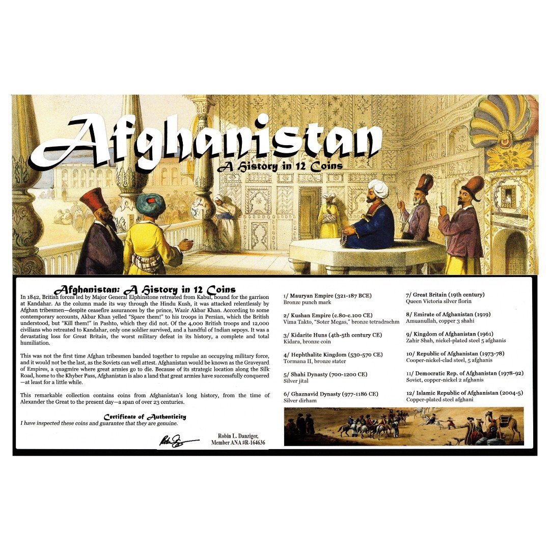 AFGHANISTAN12CNBOX Afghanistan: A History in Coins (Twelve-Coin Boxed Set)