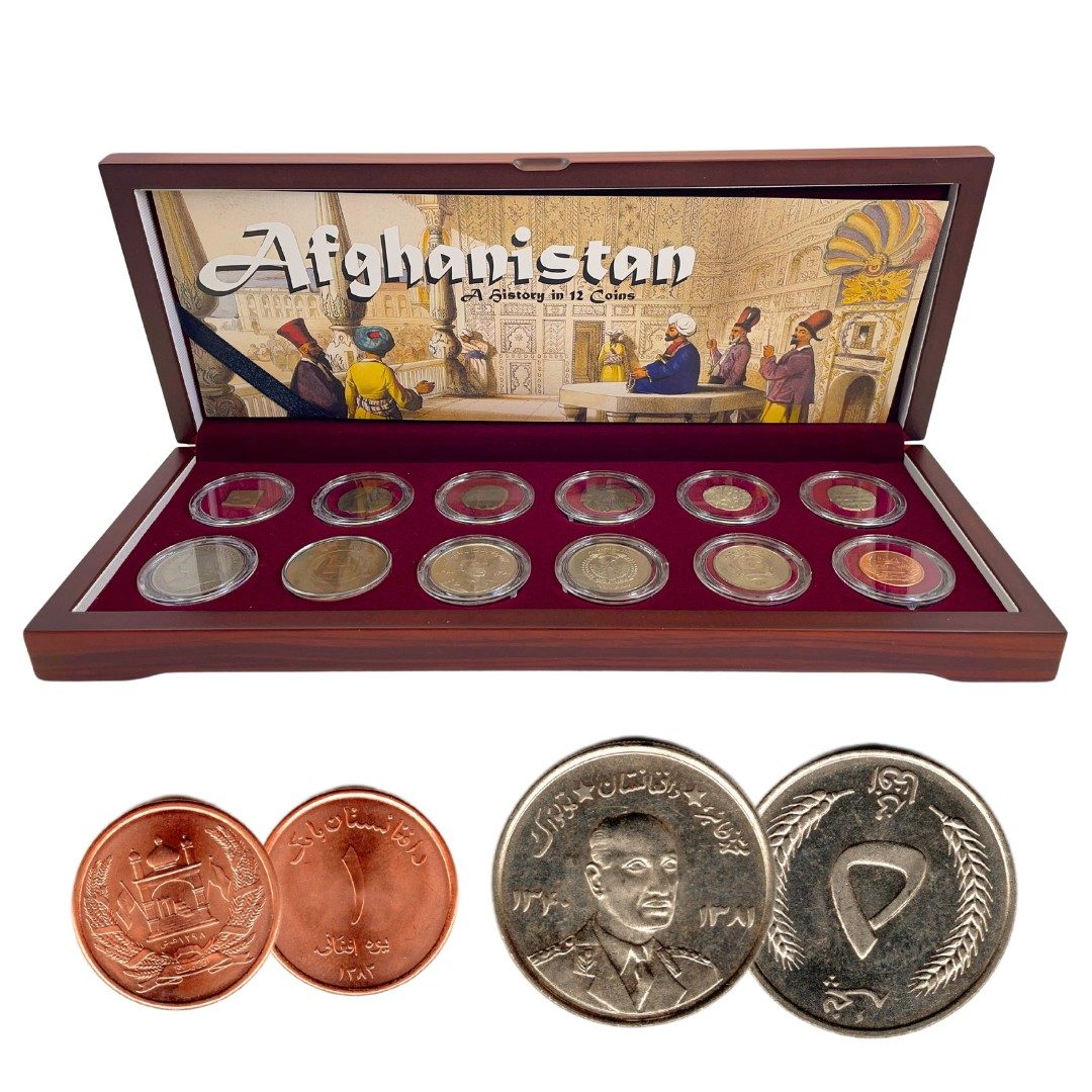 AFGHANISTAN12CNBOX Afghanistan: A History in Coins (Twelve-Coin Boxed Set)