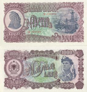 Albania P32(U) 1,000 Leke