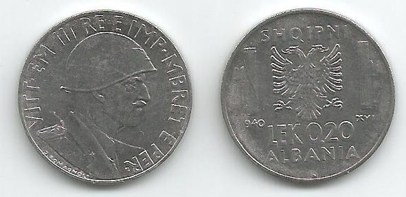 Albania KM29(AU) .20 Lek