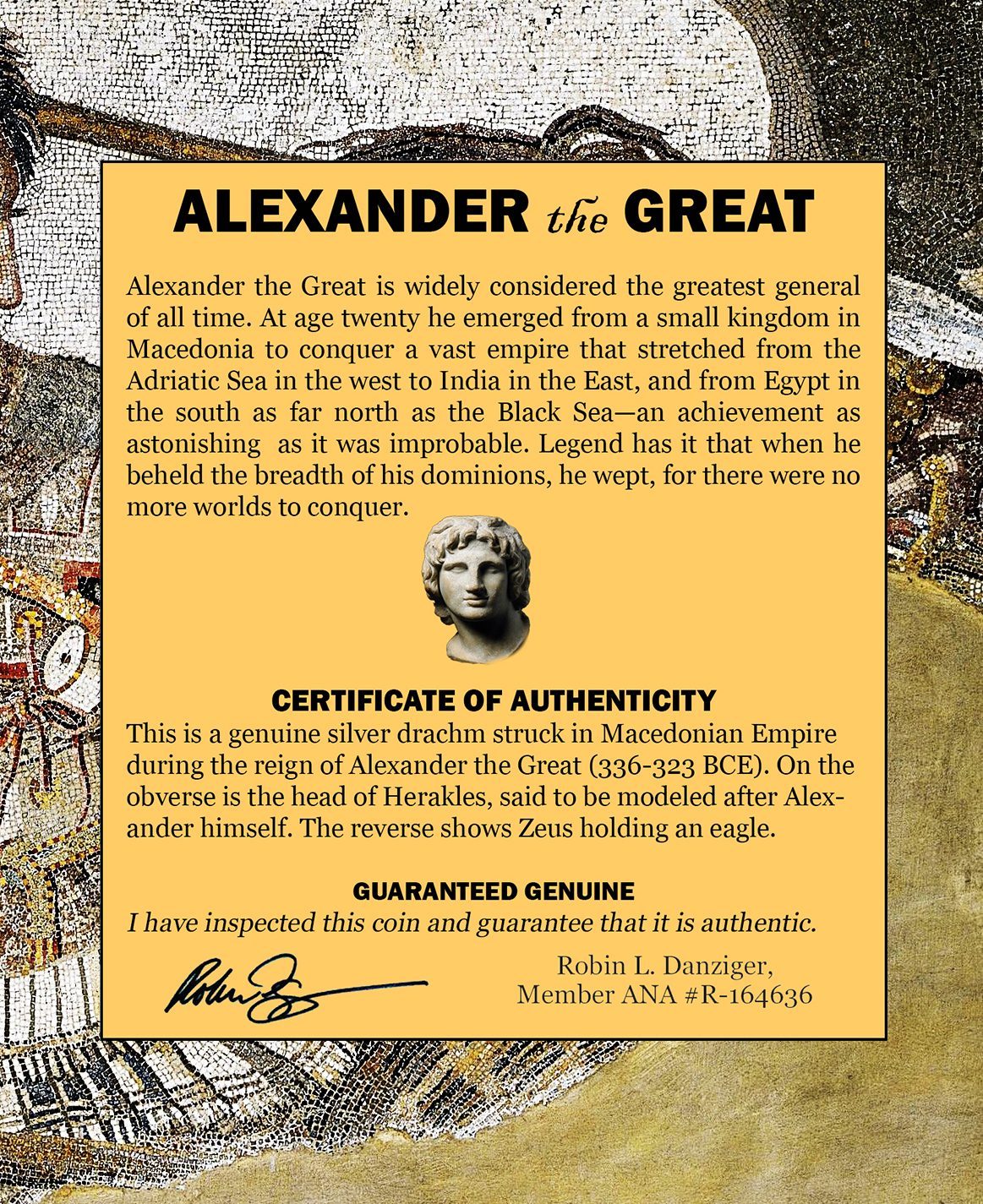 ALEXTHEGREAT-DRACHM-(AR)NGC(F) Ancient Greek, Macedonian Empire, Alexander the Great (336-323 BCE) Silver Drachm NGC Certified Slab(F)