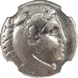 ALEXTHEGREAT-DRACHM-(AR)NGC(VG) Ancient Greek, Macedonian Empire, Alexander the Great (336-323 BCE) Silver Drachm NGC Certified Slab(VG)