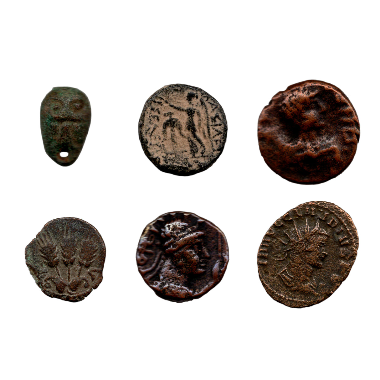 ANTIQUITY6CNBOX The World of Antiquity: Six Coins from Ancient Times