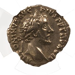 ANTONINUSPIUS(AR)NGC(CH-VF) Roman Silver Denarius of Antoninus Pius (AD 138-161) NGC(CH-VF)