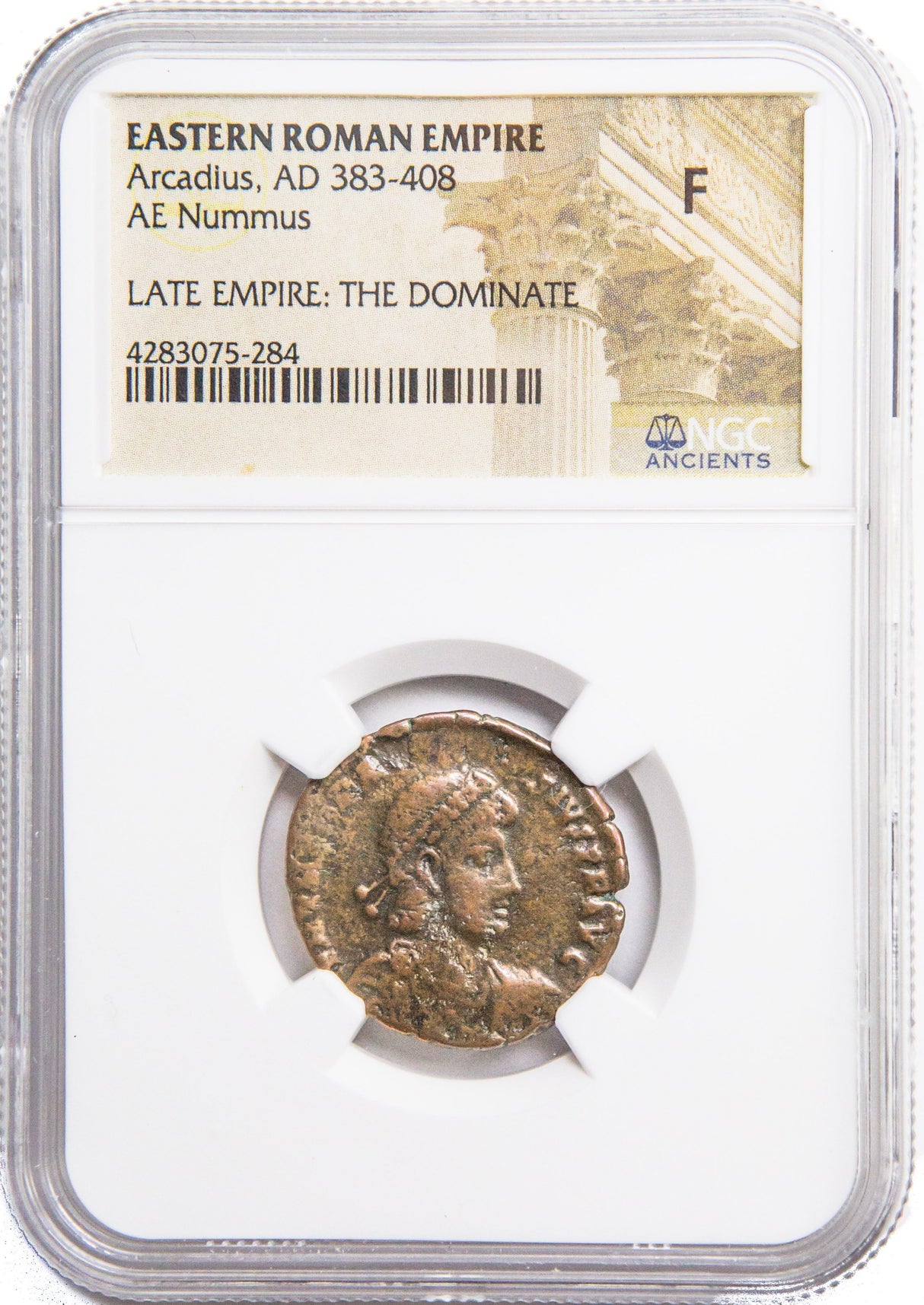 ARCADIUS(AE2)NGC(F) Roman AE2 of Arcadius (AD383-408) NGC(F)