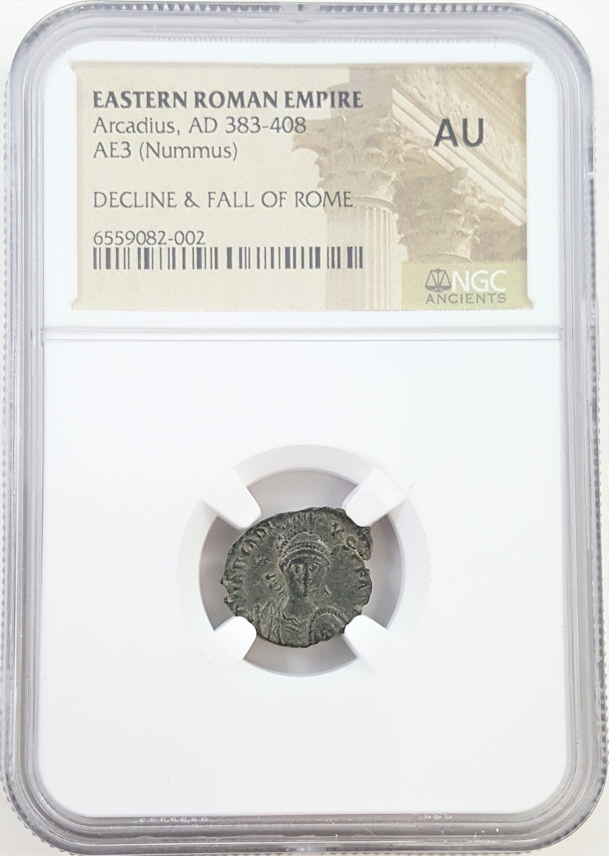 ARCADIUS(AE3)NGC(AU) Roman AE3 of Arcadius (AD383-408) NGC(AU)