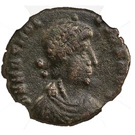 ARCADIUS(AE3)NGC(F) Roman AE3 of Arcadius (AD383-408) NGC(F)