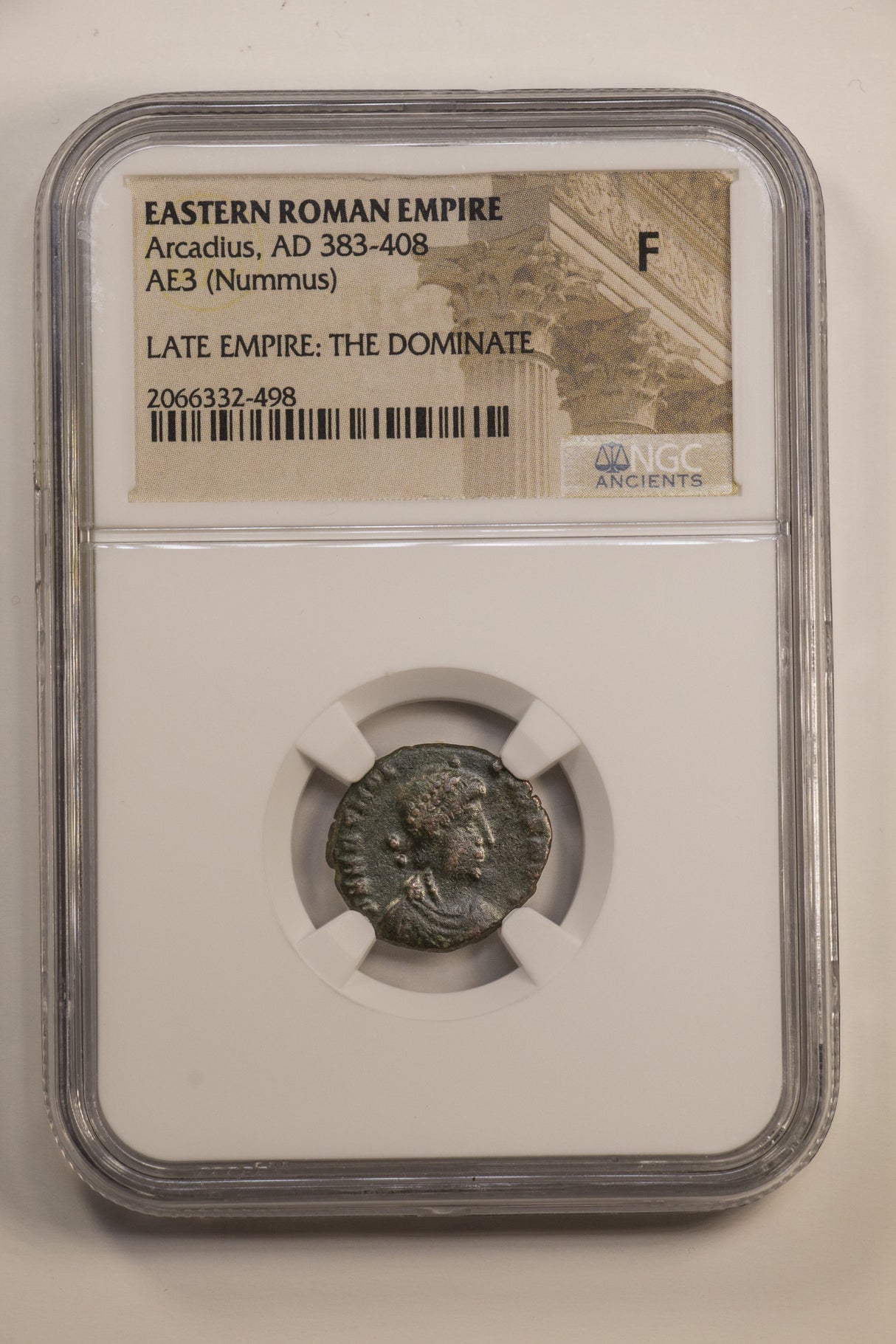 ARCADIUS(AE3)NGC(F) Roman AE3 of Arcadius (AD383-408) NGC(F)