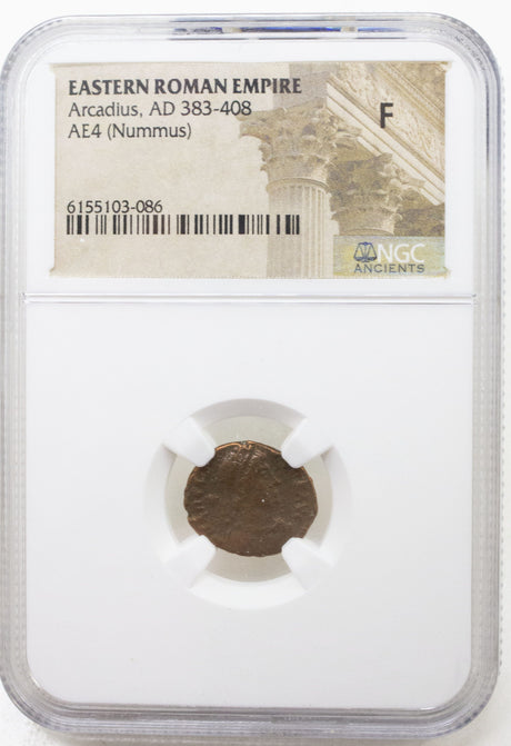 ARCADIUS(AE4)NGC(F) Roman AE4 of Arcadius (AD383-408) NGC(F)