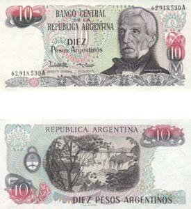 Argentina P313(U) 10 Pesos Arg.