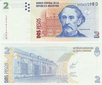 Argentina P346(U) 2 Pesos