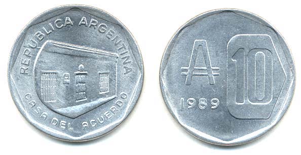 Argentina KM102(U) 10 Australes