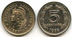 Argentina KM53(U) 5 Centavos