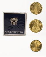 ARGEKM75-76-77(soccer) Argentina 20,50,100 Peso Soccer Set (Mini Album)(U)