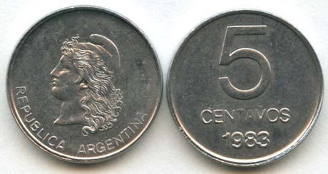 Argentina KM88(U) 5 Centavos