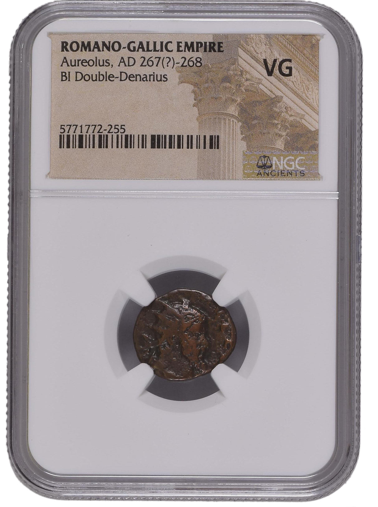 Aureolus(Post)(Ant)Ngc(Vg) Roman Ae Of Aureolus Ngc (Ad268) Issued In The Name Of Postumus. Graded Vg.(Vg)