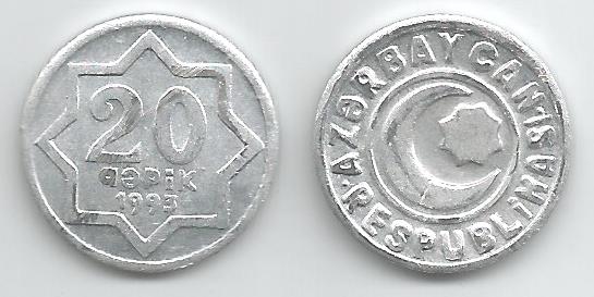 Azerbaijan KM3a(U) 20 Qapik