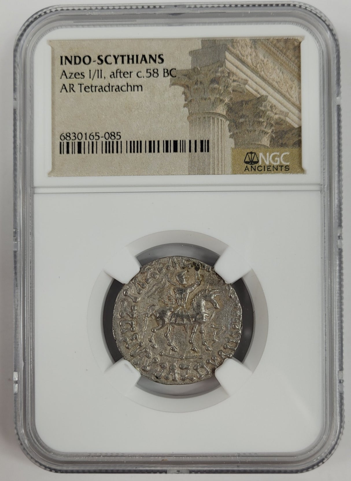 Azesii-Tet(Ar)-Ngc(Hg) Journey Of The Magi / Azes Ii Silver Tetradrachm, Ngc Certified(Hg)