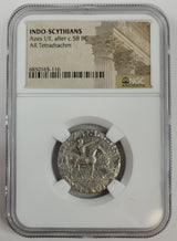 Azesii-Tet(Ar)-Ngc(Mg) Journey Of The Magi / Azes Ii Silver Tetradrachm, Ngc Certified(Mg)