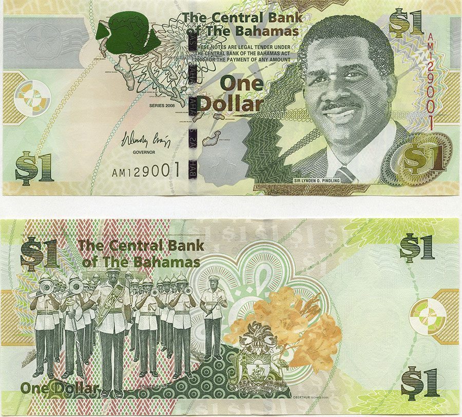 Bahamas P71(U) 1 Dollar