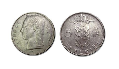 Belgium KM134-135(C) 5 Francs