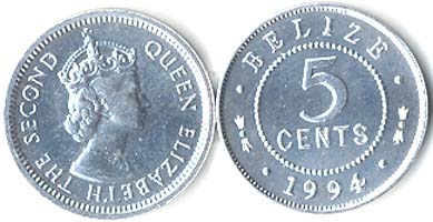 Belize KM115(U) 5 Cents