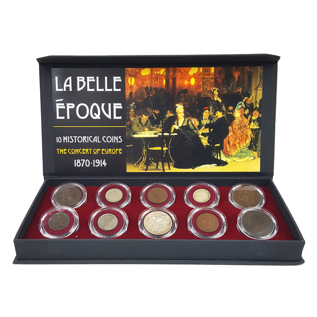 BELLE-EPOQUE10CNBOX La Belle Epoque: 10 Historical Coins from the Concert of Europe, 1870-1914