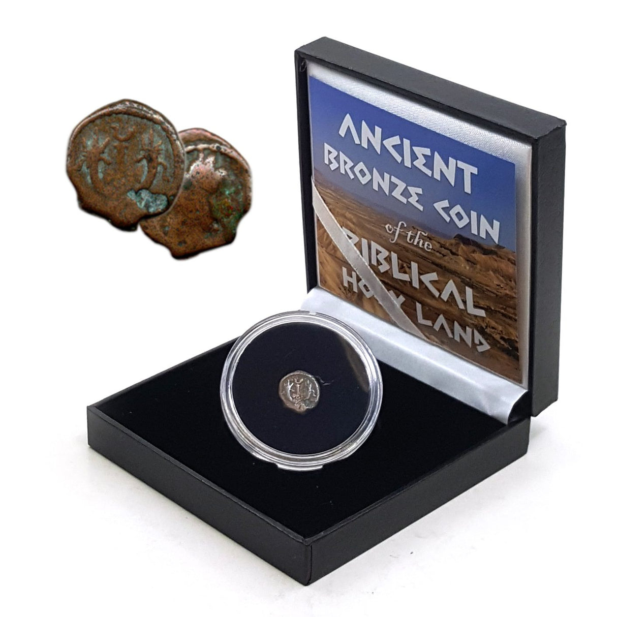 BIBLE-BBOX Ancient Bronze Coin of the Biblical Holy Land (black box) (low grade)