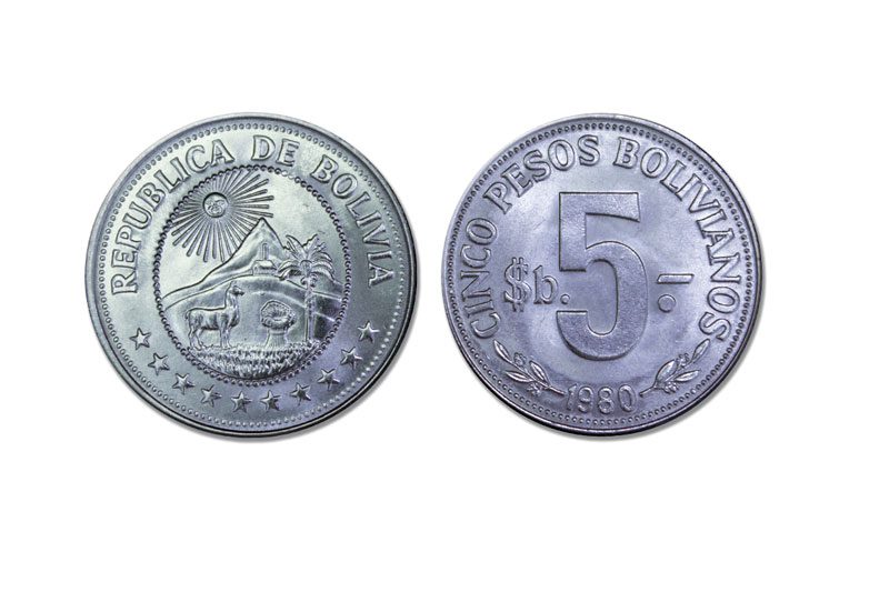 Bolivia KM197(U) 5 Pesos Bolivianos