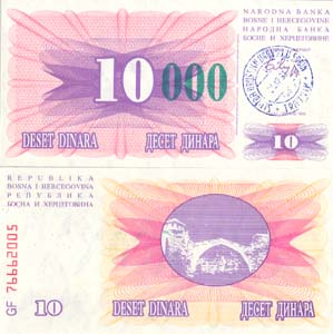 Bosnia-Herzegovina P53c(U) 10,000 Dinara