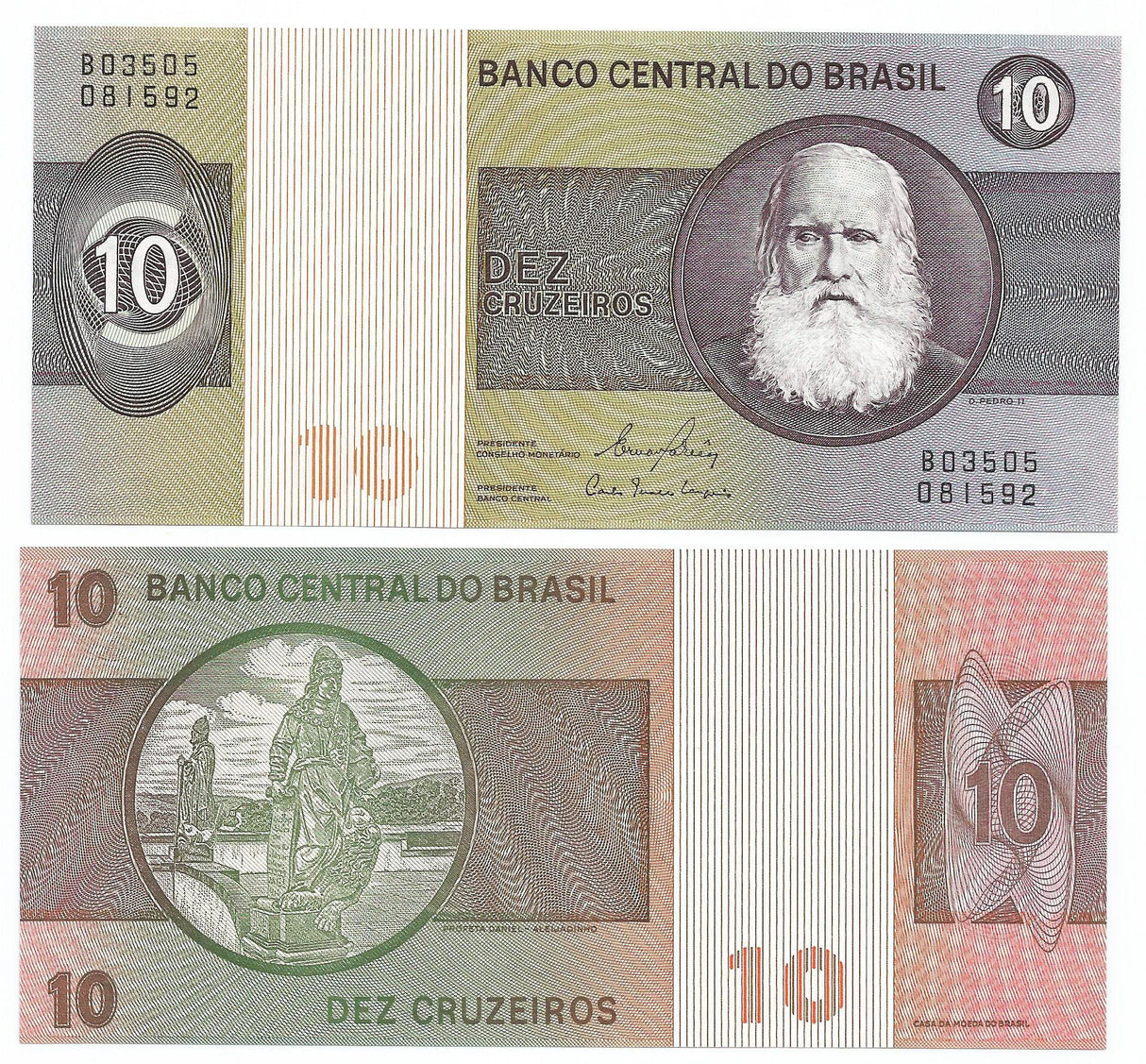 Brazil P193b(U) 10 Cruzeiros