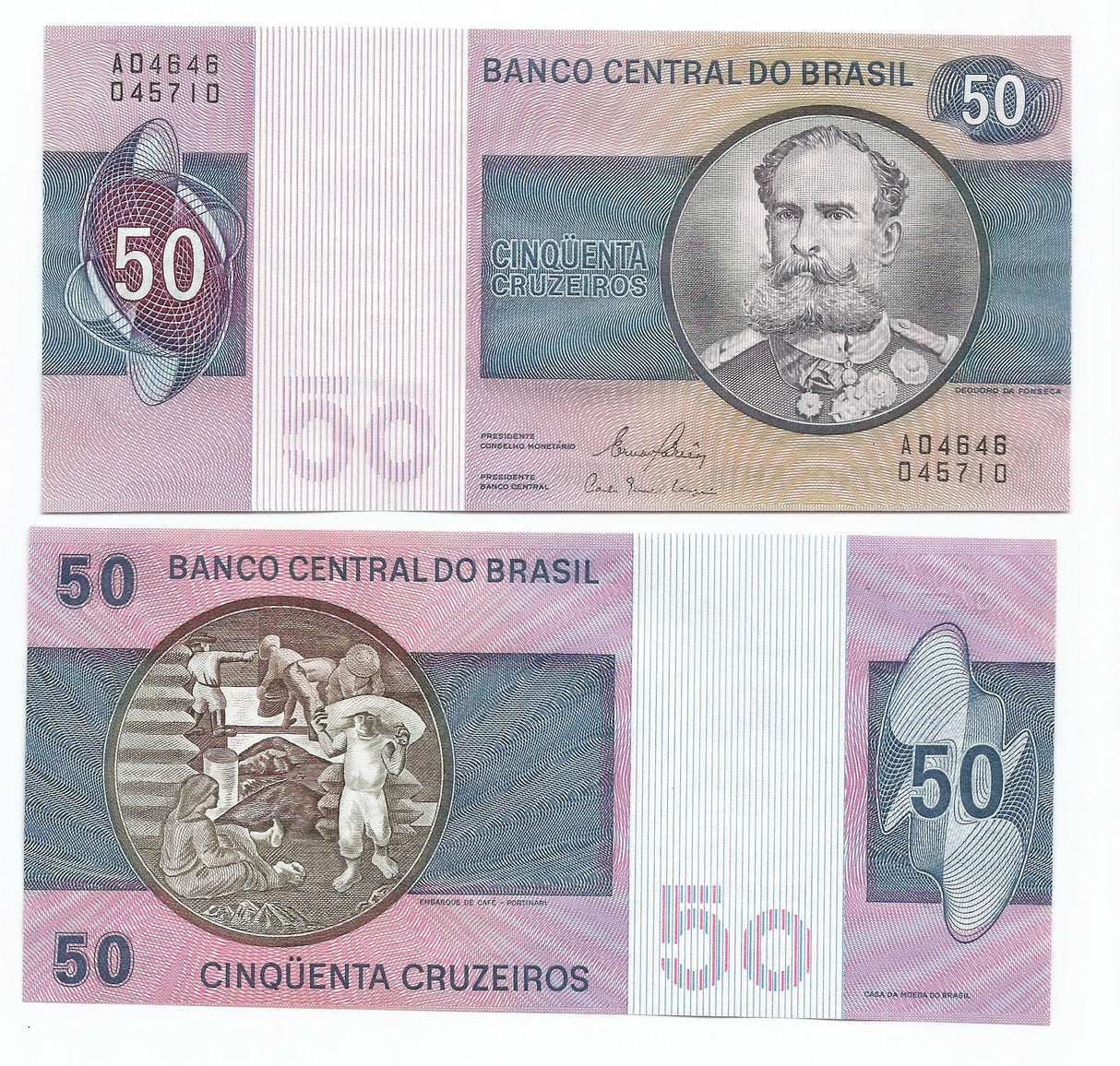 Brazil P194(U) 50 Cruzeiros