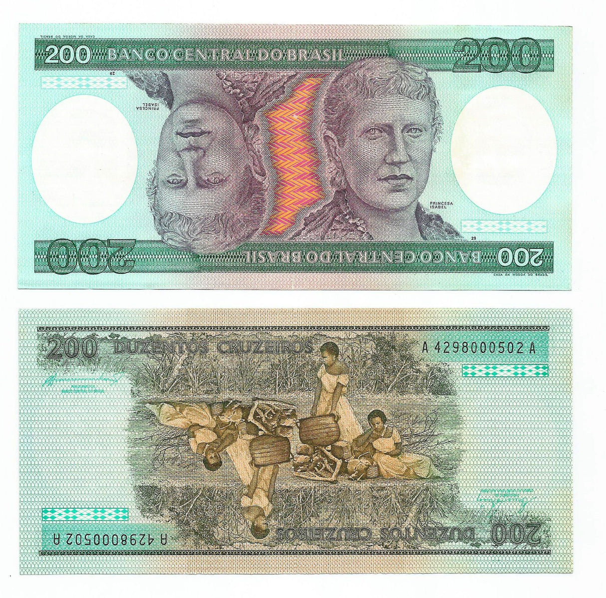 Brazil P199(U) 200 Cruzeiros