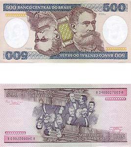 Brazil P200(U) 500 Cruzeiros