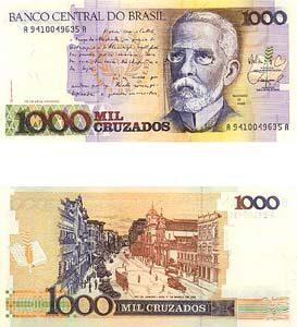 Brazil P213(U) 1,000 Cruzados